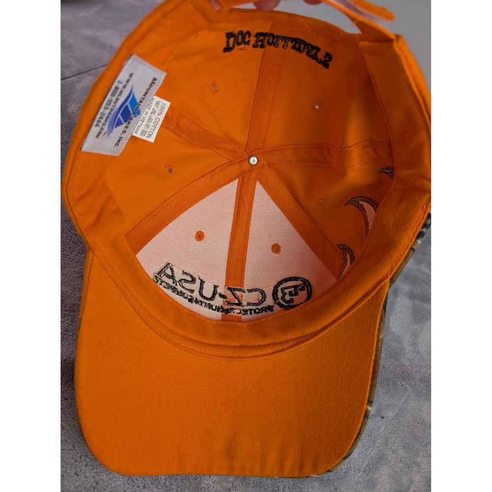 CZ-USA Firearms Manufacturer Protect Hunt Compete Blaze Orange Camo Flame Cap - Picture 5 of 6